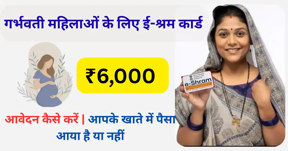 e shram card benefits for pregnant ladies